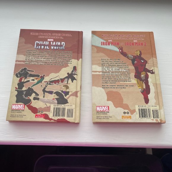 Marvel Iron Man and Captain America Civil War Book Set Phase One and Three - Picture 2 of 8